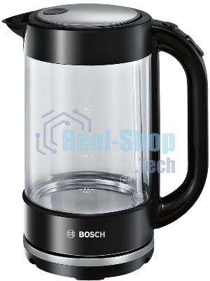 Чайник электрический Bosch TWK70B03 1.7 л, 2400 Вт, черный (корпус: стекло)