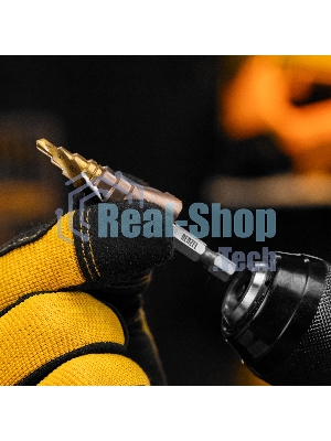 Сверло ступенчатое Denzel 4-6-8-10-12-14-16-18-20 мм, Р6М5К5, 6-гр. хвостовик 723613