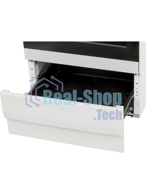 Плита электрическая Hansa FCEW54120 белый, конфорок 4 шт, духовка 62 л, 50 см x 85 см x 60 см