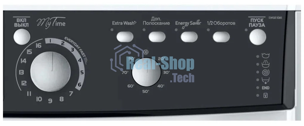 Стиральная машина Indesit EWSB 5085 BK CIS белый, загрузка фронтальная 5 кг, 800 об/мин., класс: А