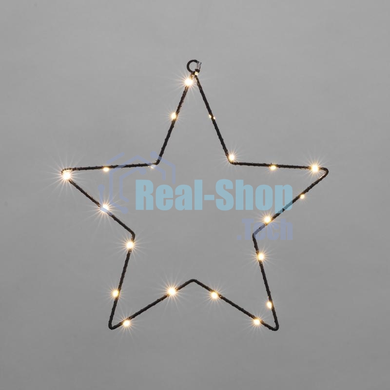 Светодиодная подвесная фигура Neon-night Звезда на металлическом каркасе, цвет теплый белый