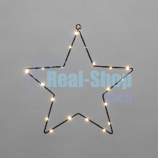 Светодиодная подвесная фигура Neon-night Звезда на металлическом каркасе, цвет теплый белый
