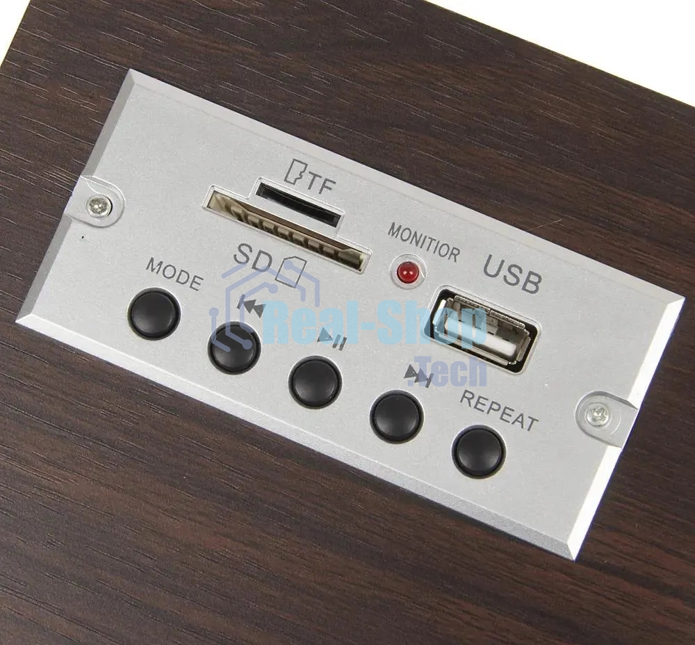 Радиоприемник настольный Hyundai H-SRS200 вишня USB SD/MMC