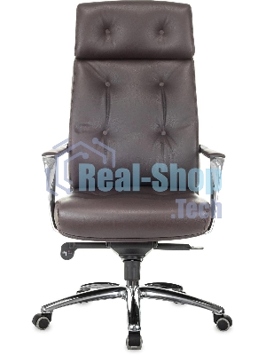 Кресло Бюрократ DAO/BROWN коричневый, кожа