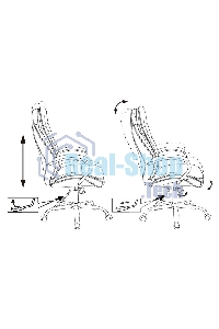 Кресло руководителя Бюрократ T-9950SL Fabric светло-коричневый Velvet 90, крестовина металл хром