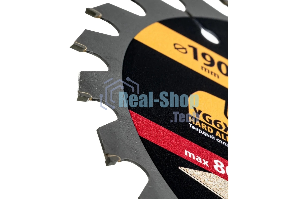 Пильный диск по дереву Denzel ф190 х 30 мм, 24 зубьев, тонкий 733427