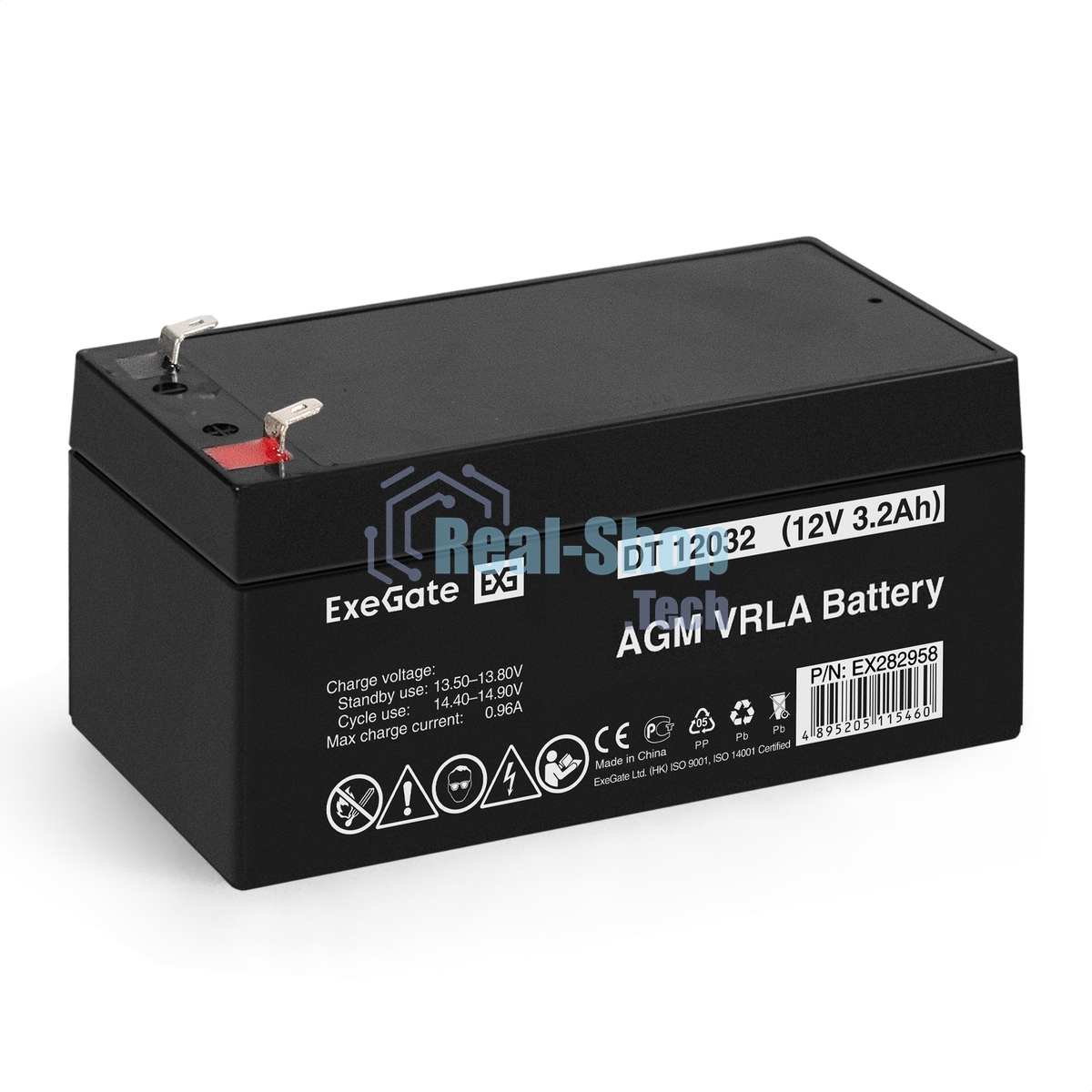 Батарея для ИБП ExeGate DT 12032 (12V 3.2Ah), клеммы F1