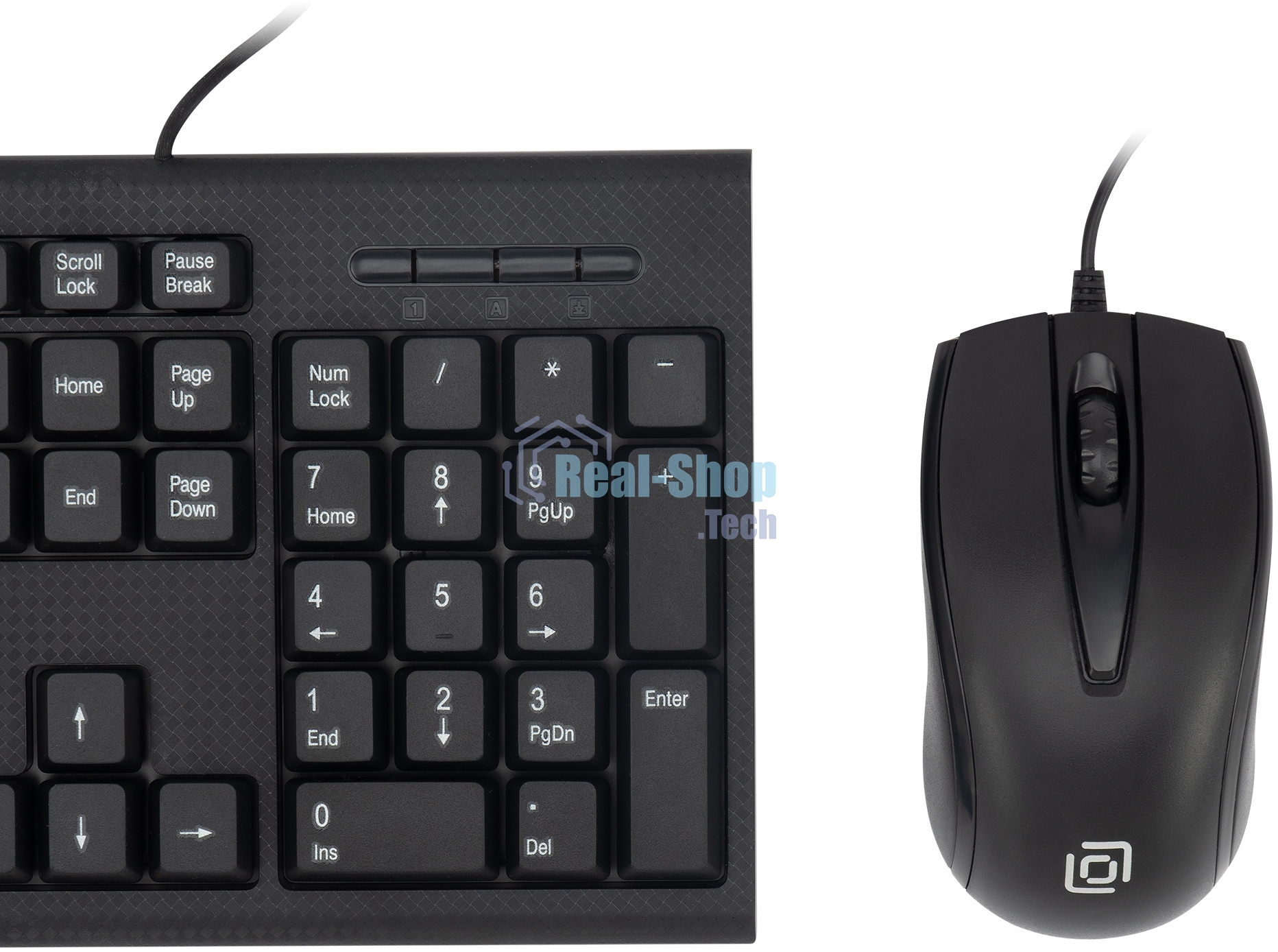 Комплект клавиатура + мышь Oklick 630M клав:черный мышь:черный USB