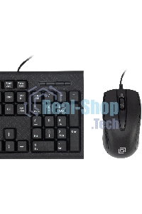 Комплект клавиатура + мышь Oklick 630M клав:черный мышь:черный USB