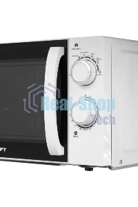 Микроволновая печь Kraft KF-20MW7W-102M белый, 20 л, 700 Вт, переключатели - поворотный механизм