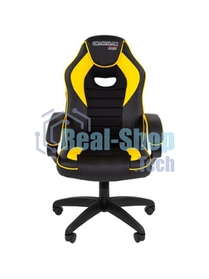 Кресло игровое Chairman game 16 Россия экопремиум черный/желтый (7028514)