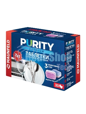 Таблетки для посудомоечных машин Maunfeld Purity Premium all in 1 MDT30PP (30 шт. в упаковке)