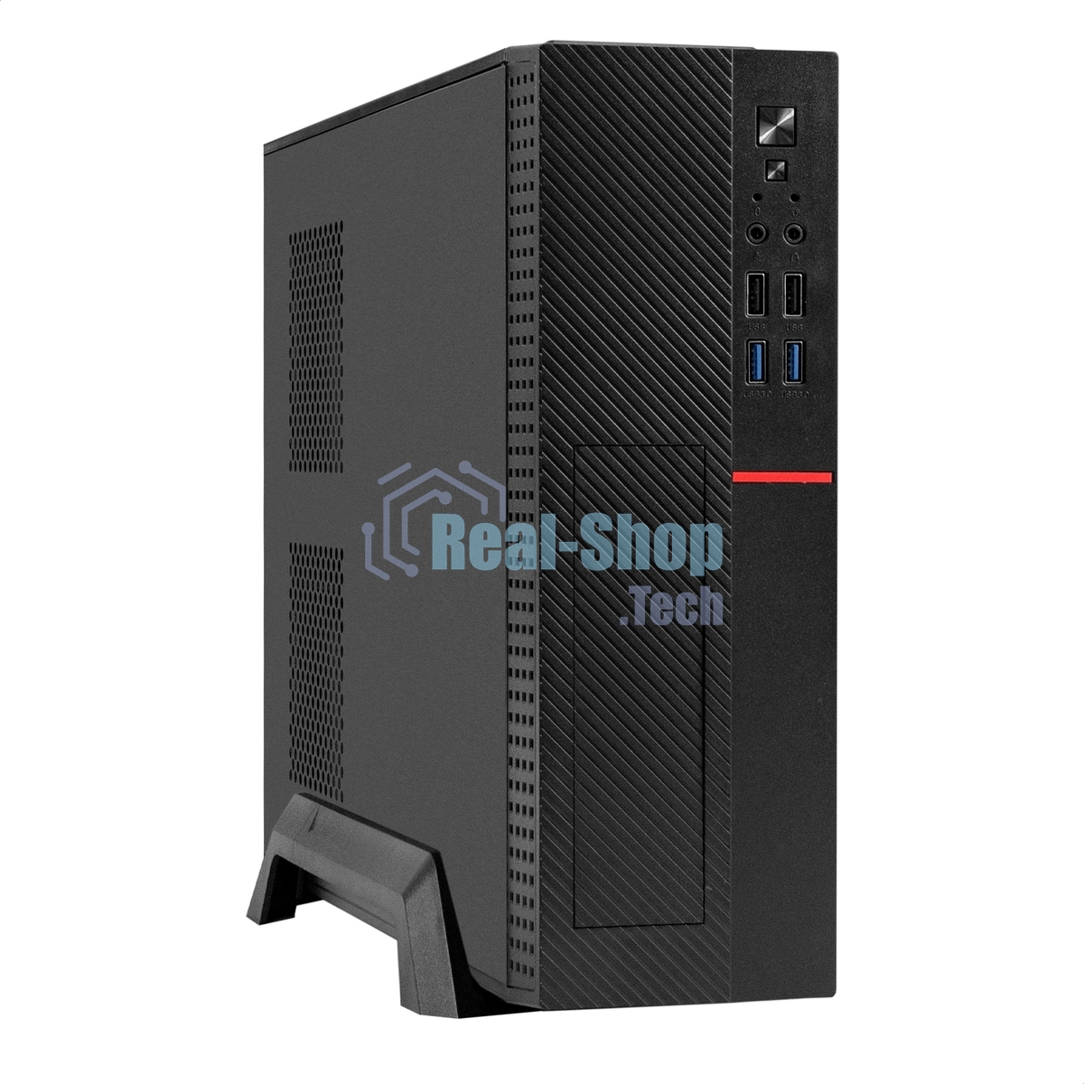 Компьютерный корпус Desktop ExeGate MI-307U2-M450 (mini-ITX/mATX, БП M450 с вент. 8см, 2хUSB+2хUSB 3.0, HD аудио, черный)