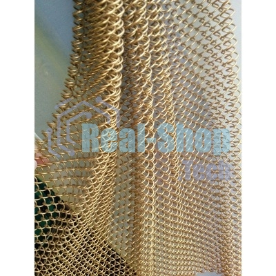 СЕТКА Akpo металлическая декоративная,золото,50 см