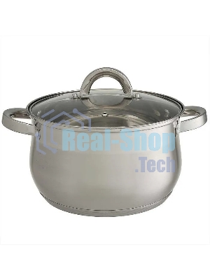 Набор посуды WEBBER BE-616/6 из нерж.стали 6 пр. 2,1 л, 2,9 л, 3,9 л со стеклянными крышками В наборе 6 предметов: кастрюля со стеклянной крышкой 16х10,5 см; 2,1 л кастрюля со стеклянной крышкой 18х11,5 см; 2,9 л кастрюля со стеклянной крышкой 20х12,5см; 3,9л Толщина стали 0,5 мм