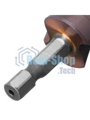 Сверло ступенчатое Denzel 4-6-8-10-12-14-16-18-20 мм, Р6М5К5, 6-гр. хвостовик 723613