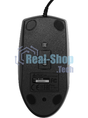 Мышь проводная A4Tech OP-730D черный, 1200 dpi, USB, кнопки - 4