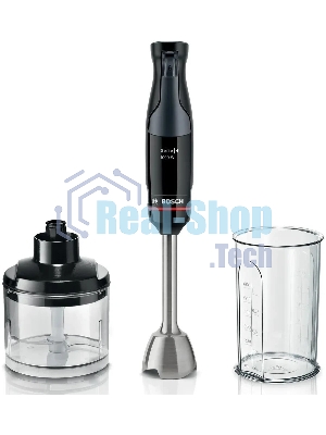 Блендер погружной Bosch MSM4B620 черный, 1000 Вт, плавная регулировка