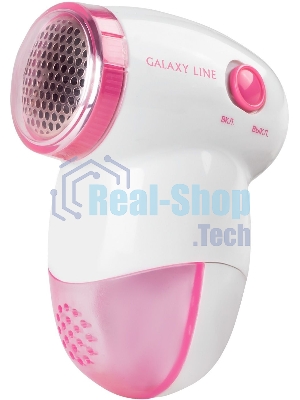 Машинка для удаления катышков Galaxy LINE GL 6301, белый c розовым, питание: 2 батарейки 