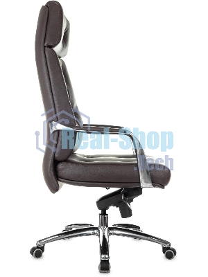 Кресло Бюрократ DAO/BROWN коричневый, кожа