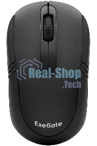 Мышь беспроводная ExeGate Professional Standard SR-9021 черный, 1200 dpi, радиоканал, USB, кнопки - 3