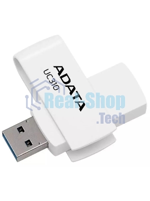 Флешка USB ADATA UC310 (UC310-64G-RWH), 64Gb, USB 3.2 Gen 1, R/W 100/30, белый