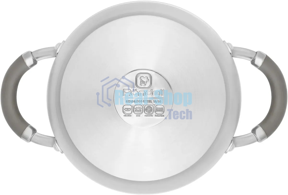 Кастрюля Rondell RDS-755 Balance 5 л 24 см, нержавеющая сталь 18/10, с крышкой