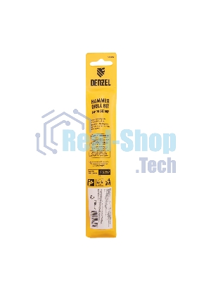 Бур по бетону Denzel двойная спираль, Cobalt W-tip, 16x160 мм, SDS PLUS