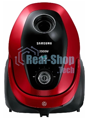 Пылесос Samsung VC20M253AWR красный, 460/2000 Вт, уборка сухая, пылесборник мешок 2.5 л