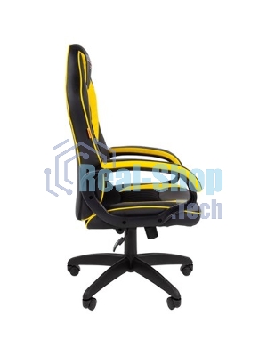 Кресло игровое Chairman game 16 Россия экопремиум черный/желтый (7028514)