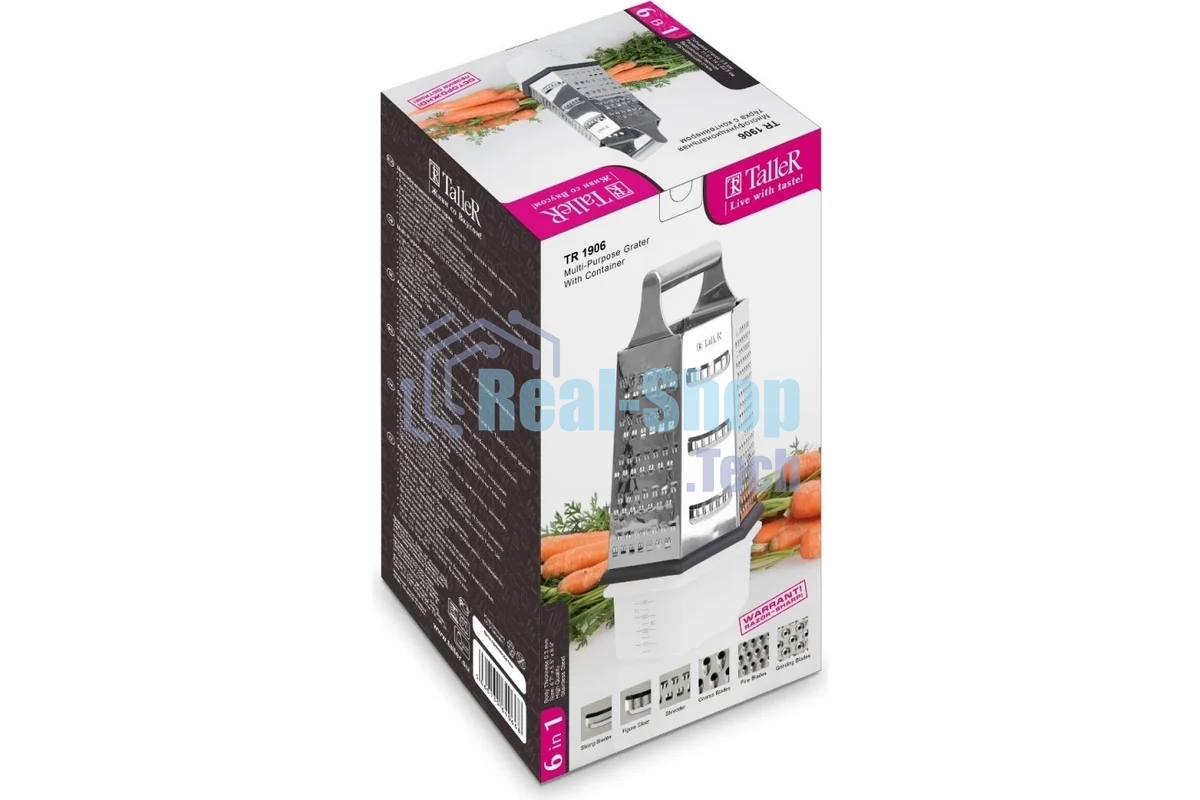 Терка TalleR TR-21906 Высота 22,5 см.Основание 12х 14 см.