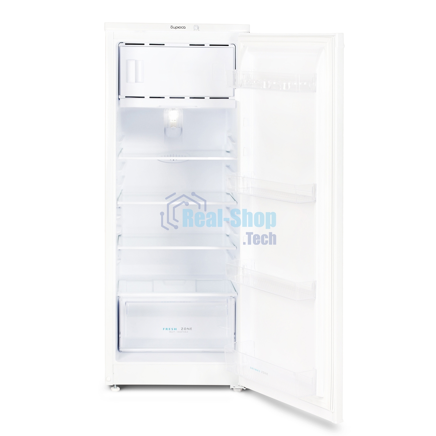 Холодильник Бирюса 410 белый однокамерный 153/27л морозилка сверху