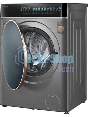 Стиральная машина Weissgauff WM 58411 Direct Drive Inverter Premium Steam Grey серая, загрузка фронтальная 11кг, 1400 об/мин., класс: A+++