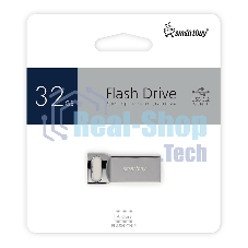 Флешка USB Smartbuy R/W (SB32GbM2) UFD 3.0/3.1 032Gb,M2 Metal 100Mb/s стальной