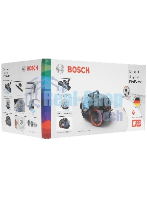 Пылесос Bosch BGS21POW2 черный, 700 Вт, уборка сухая, пылесборник контейнер 2 л