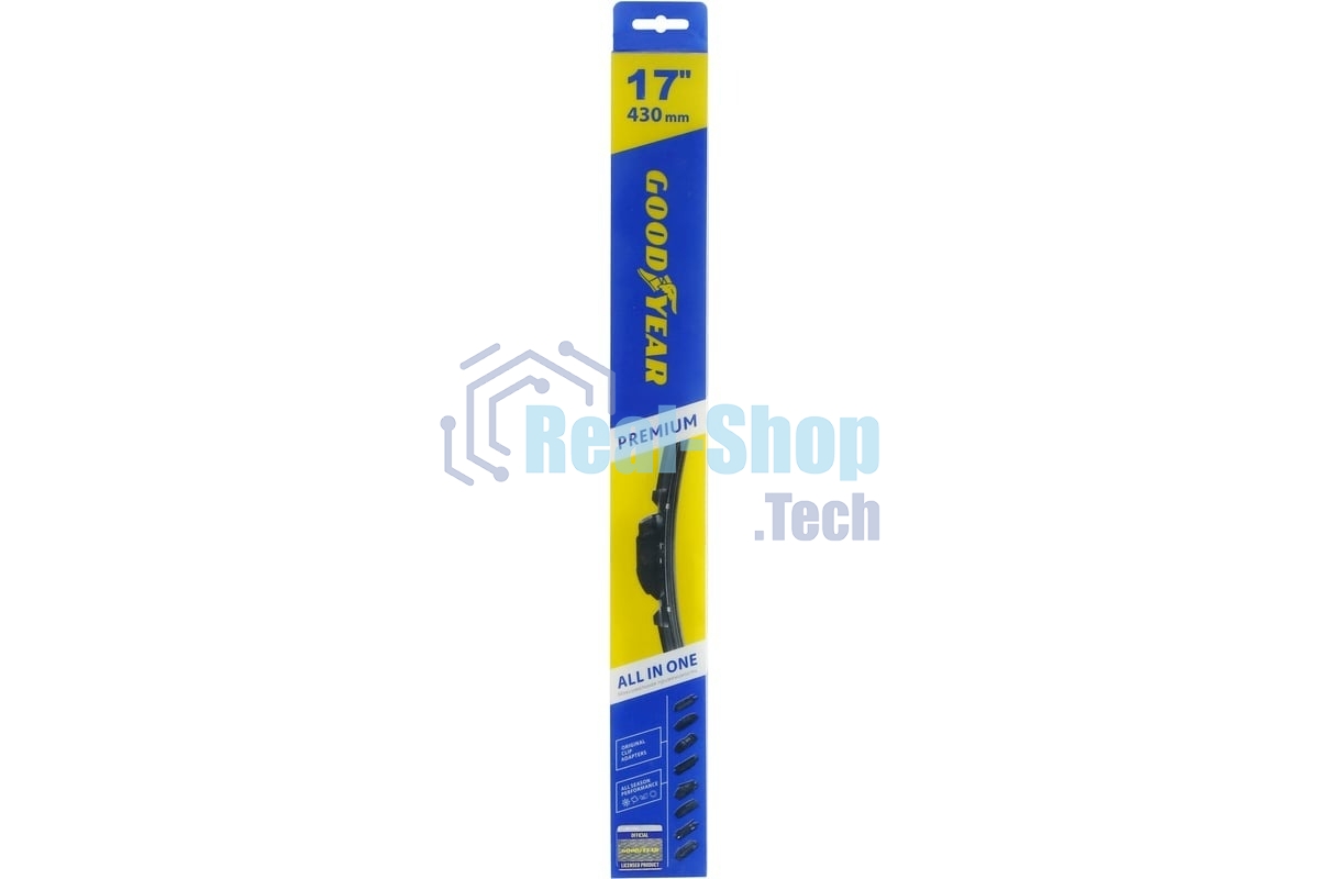 Бескаркасная щетка GOODYEAR GY000437 PREMIUM 17''/43см