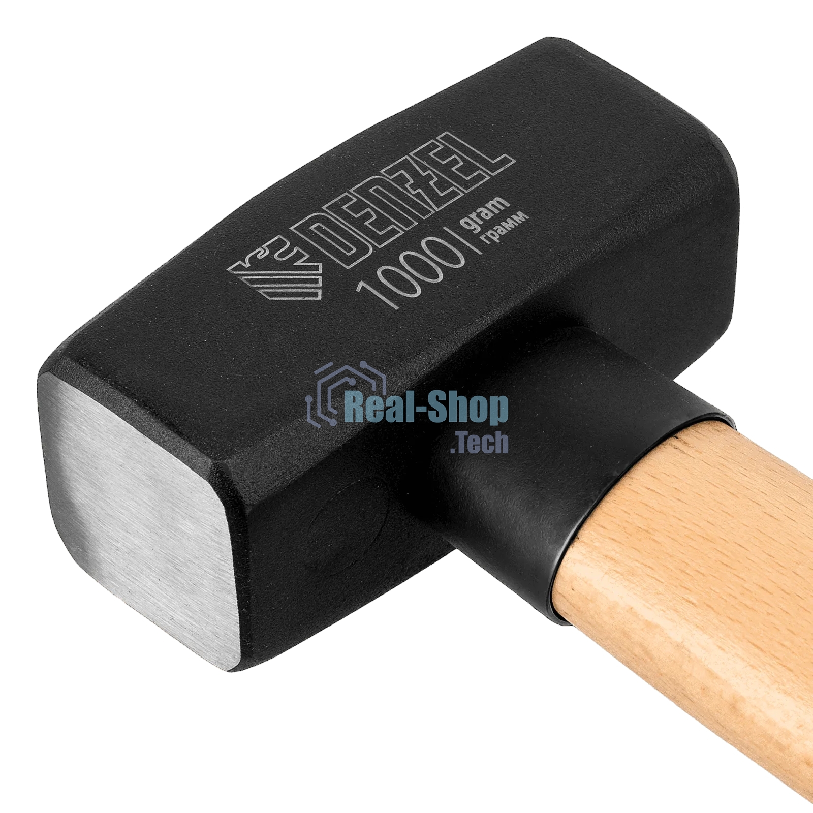 Кувалда Denzel 1000 г, кованая головка, буковая рукоятка