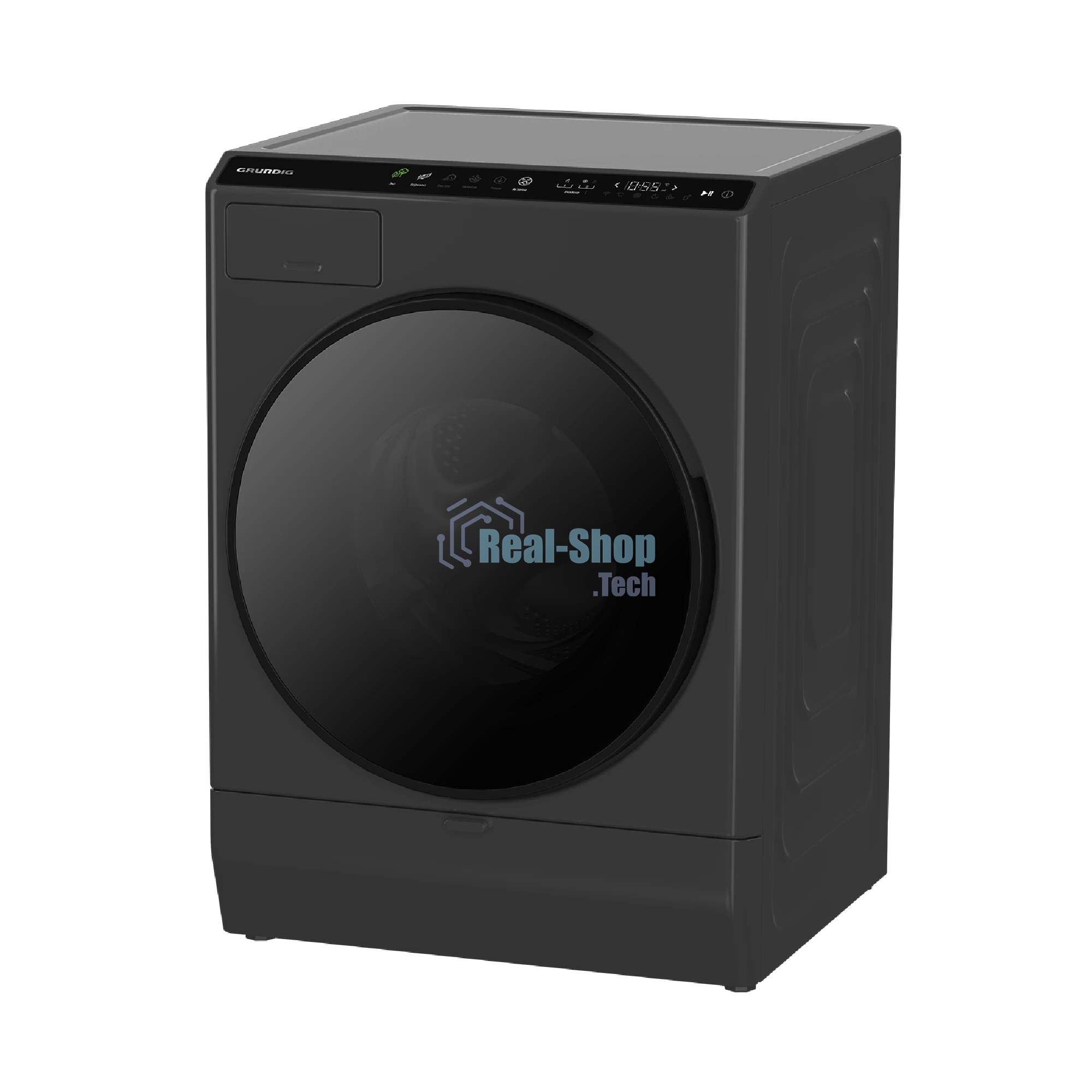 Стиральная машина Grundig GWI P7104 A, антрацит, загрузка фронтальная 10 кг, 1400 об/мин, класс A+