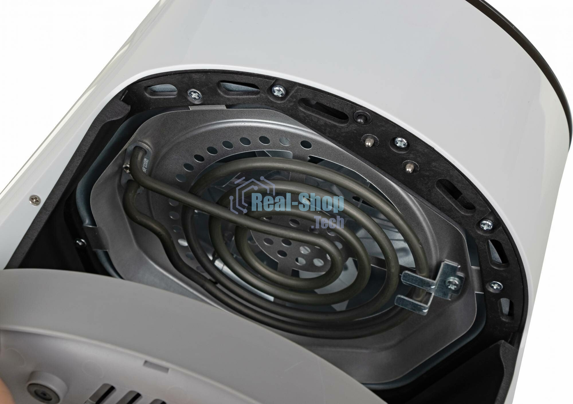 Аэрофритюрница Steba HF 1000 белый/чёрный, 1500 Вт, 3.5 л, 0.5 кг, съёмная чаша, антипригарное покрытие, таймер
