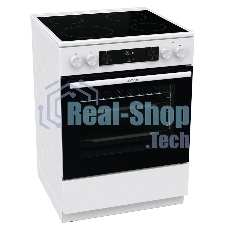 Плита электрическая Gorenje GEC6C40WD белый, конфорок 4 электрических, духовка 71 л, 60 см x 85 см x 60 см