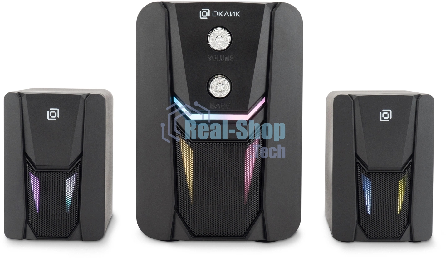 Акустическая система Оклик OK-423 2.1 черный 11Вт