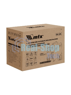 Аппарат инвертор. полуавтомат. cварки MTX MIG-220S, 220A, ПВ 60%, катушка 5 кг