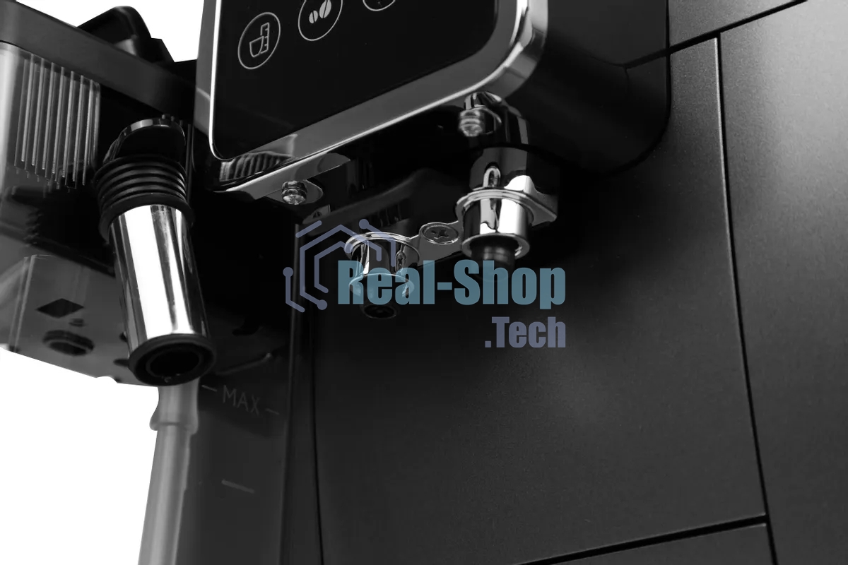 Кофемашина автоматическая DeLonghi Dinamica Plus ECAM380.95.TB черный/серый, исп. кофе - зерновой/молотый, 1.8 л, 1450 Вт, 15 Бар.