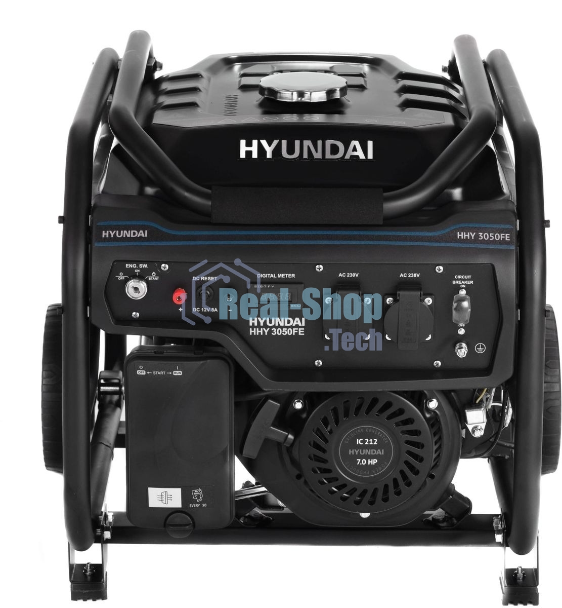 Электрогенератор бензиновый Hyundai HHY 3050FE, 3.2 кВт, 69 дБ, 51.5 кг