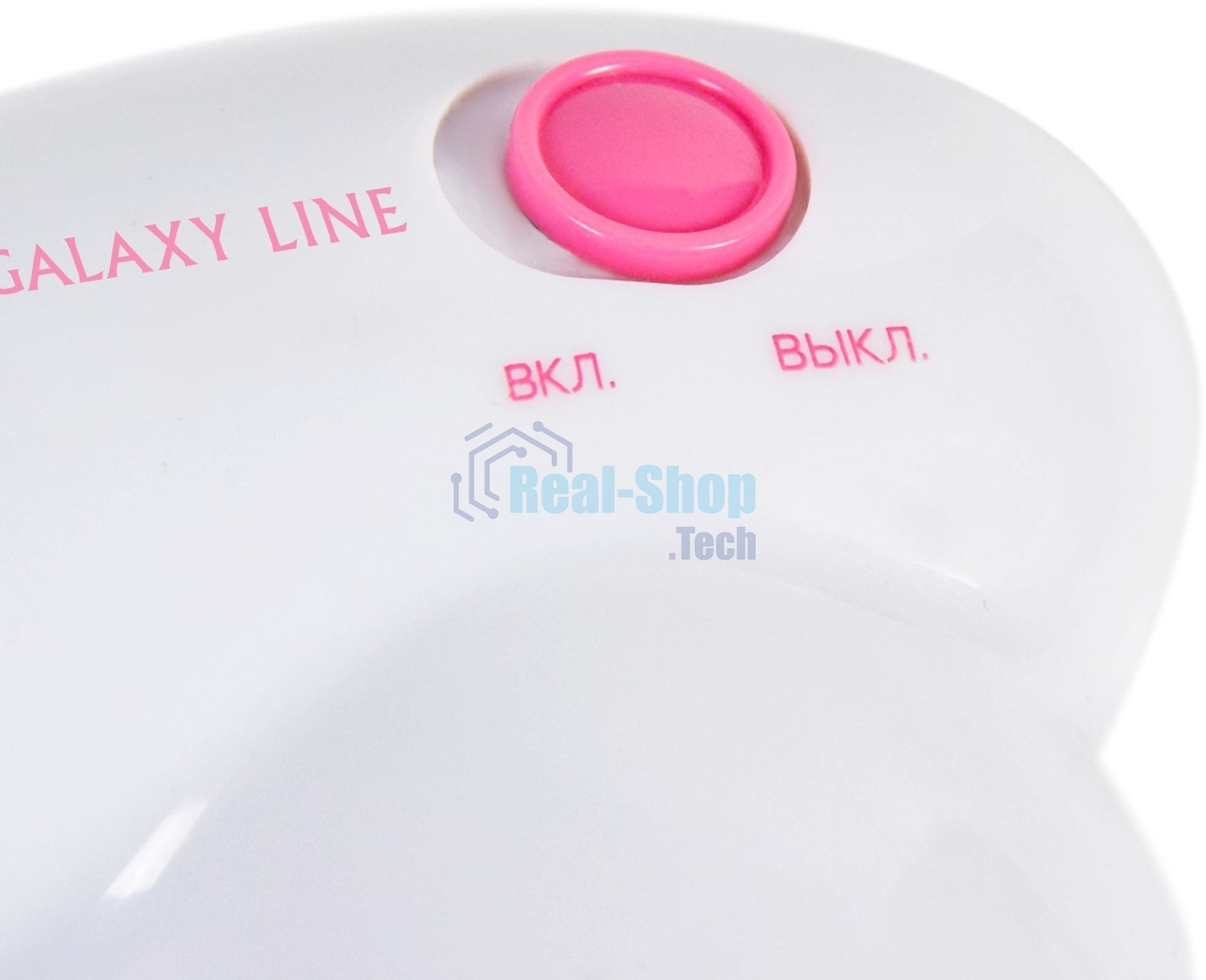 Машинка для удаления катышков Galaxy LINE GL 6301, белый c розовым, питание: 2 батарейки 