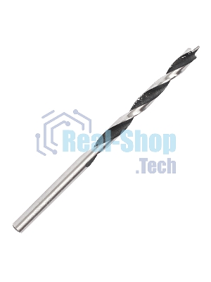 Сверло EDGE by PATRIOT по дереву спиральное 4 мм, W-образная заточка, 1 шт в блистере