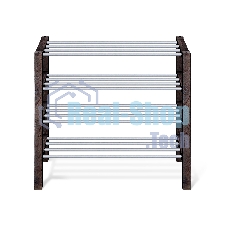 Полка для обуви SHEFFILTON Альберо SHT-SR9-4 дерево/металл венге/алюм.металлик 163348