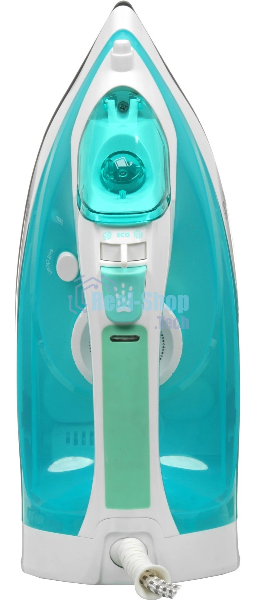 Утюг Candy CI-104 белый/бирюзовый, 2700 Вт, 50 г/мин, 160 г/мин, 370 мл