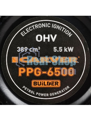 Электрогенератор бензиновый Carver PPG-6500 Builder, 5.5 кВт, 96 дБ, 67,5 кг