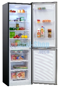 Холодильник Nordfrost NRB 162NF B черный двухкамерный 205/105 л морозилка снизу, капельная система